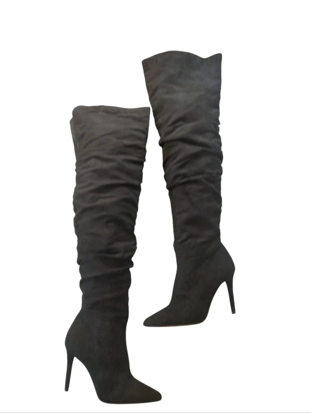 Jessica Simpson Luxella Black Over-the-Knee Stiletto Boots Size 6.5